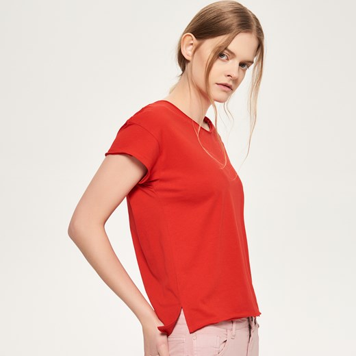 Reserved - Bawełniana koszulka - Czerwony