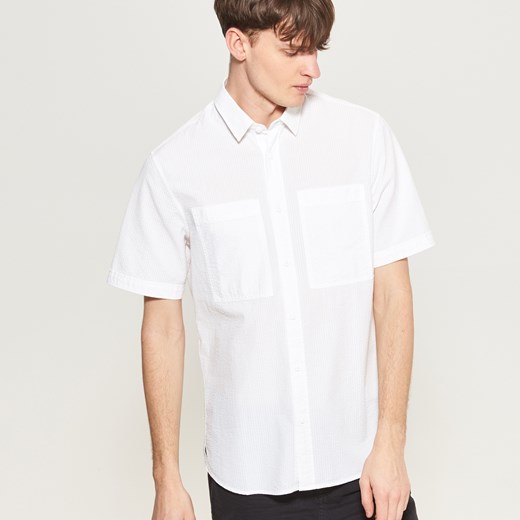 Reserved - Koszula z krótkimi rękawami - Biały