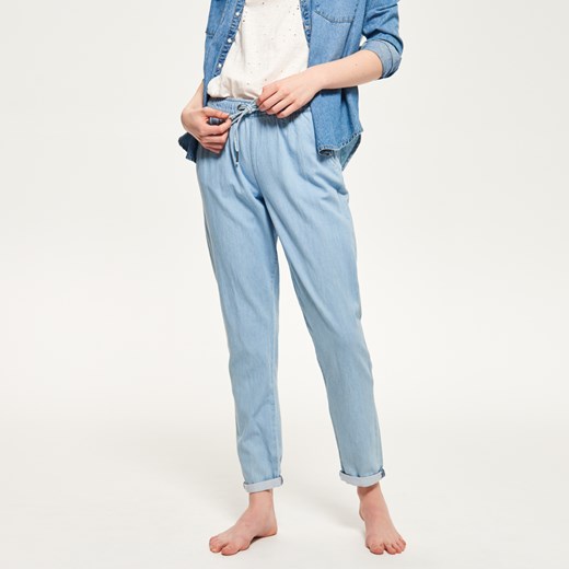 Reserved - Luźne spodnie - Niebieski