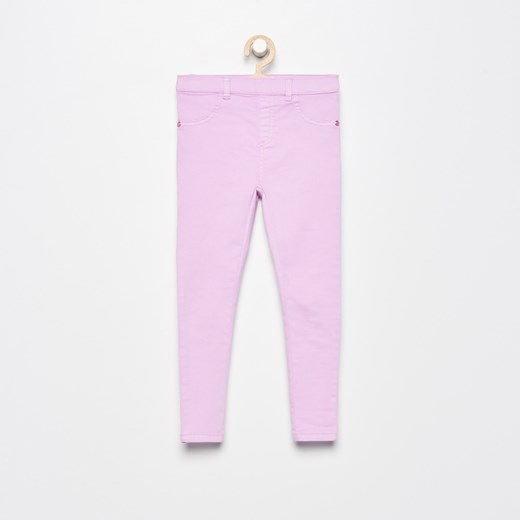 Reserved - Gładkie spodnie - Różowy