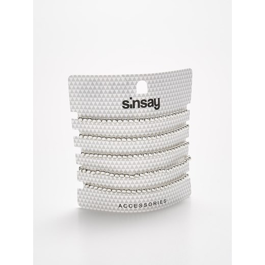 Sinsay - 5 pack bransoletek - Szary