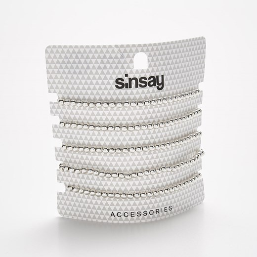 Sinsay - 5 pack bransoletek - Szary