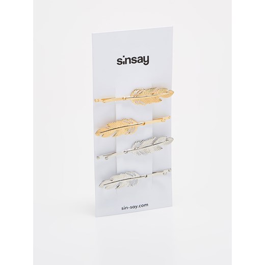 Sinsay - Spinki w kształcie liścia - Wielobarwn