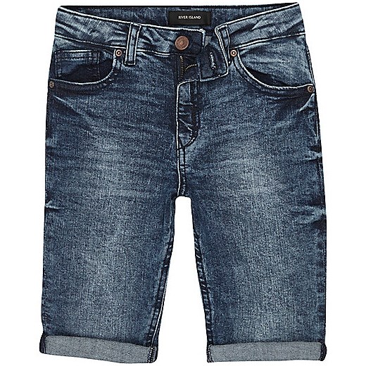 Boys blue eagle Dylan slim fit denim shorts