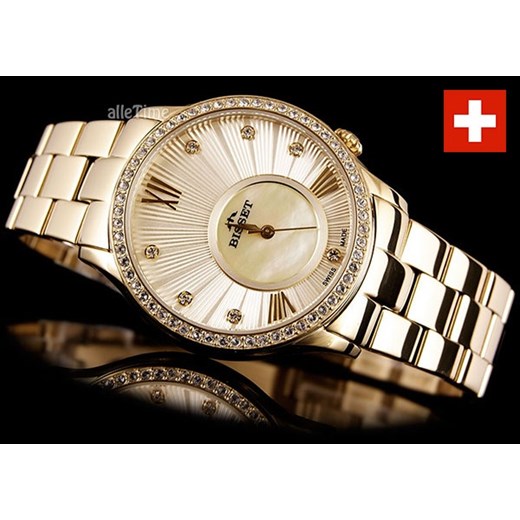 Zegarek damski Bisset BSBE03 + PUDEŁKO - Szwajcarski