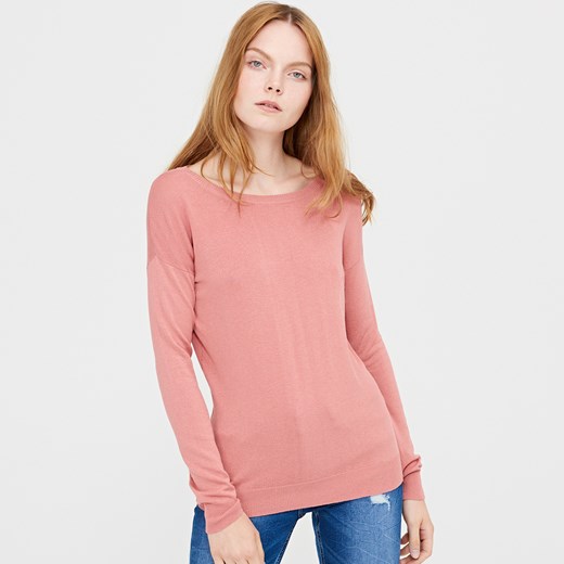 Cropp - Miękki sweter z wiskozy - Fioletowy rozowy Cropp M 