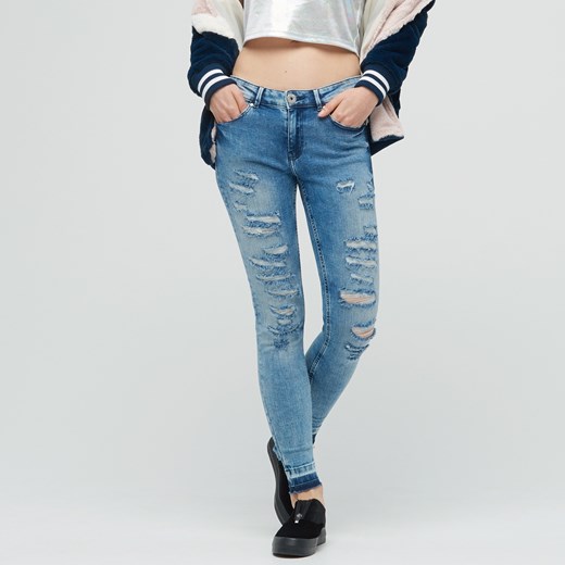 Cropp - Ladies` jeans trousers - Niebieski Cropp niebieski 42 