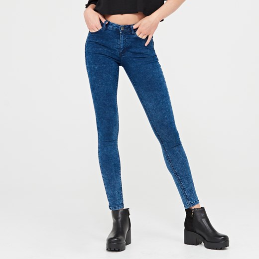 Cropp - Ladies` jeans trousers - Granatowy niebieski Cropp 40 