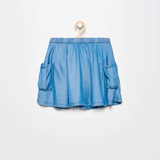 Reserved - Jeansowa spódniczka z kieszeniami - Niebieski Reserved niebieski  