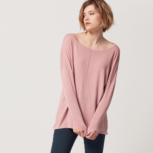 Mohito - Lekki sweter oversize - Różowy rozowy Mohito S 