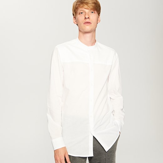 Reserved - Koszula ze stójką - Biały  Reserved  