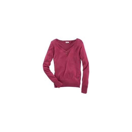 Cienki sweterek damski malinowy FLG 32 XXS 42 XL rozowy Flg  kamfashion.pl