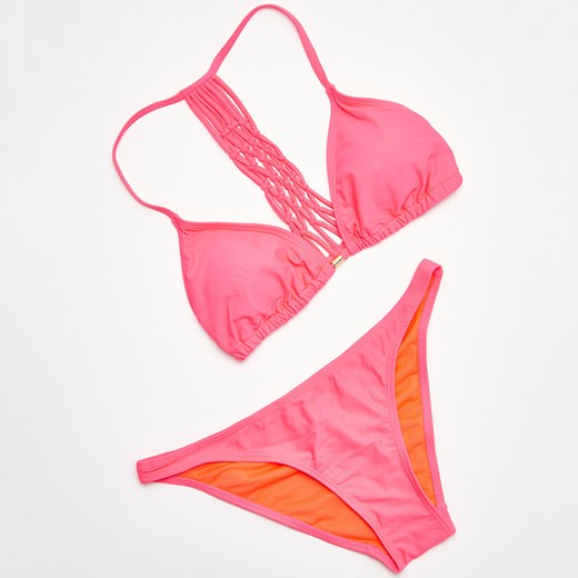 Sinsay - Neonowy strój kąpielowy - Różowy