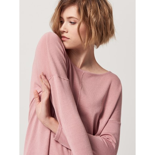 Mohito - Lekki sweter oversize - Różowy  Mohito M 