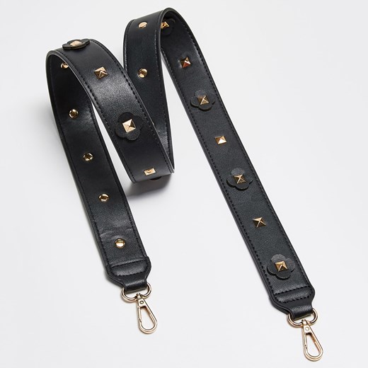 Sinsay - Ozdobny pasek do torebki - Czarny szary Sinsay One Size