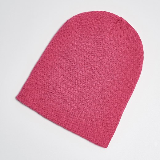 Sinsay - Klasyczna czapka beanie - Różowy Sinsay rozowy One Size 