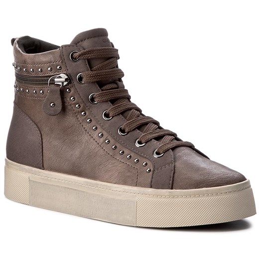 Sneakersy GEOX - D Hidence A D7434A 0BTAF C6103 Taupe/Chestnut Geox bezowy 37 eobuwie.pl