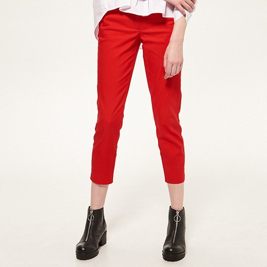 Reserved - Spodnie cygaretki - Czerwony