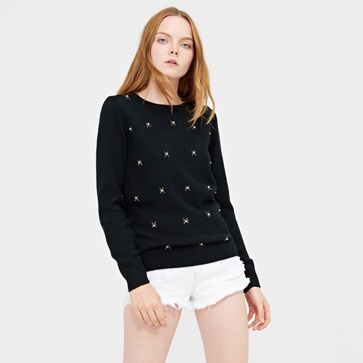Cropp - Ladies` sweater - Czarny Cropp czarny XS 