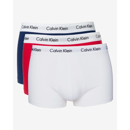 Calvin Klein Bokserki 3-pak L Niebieski Czerwony Biały  Calvin Klein S BIBLOO