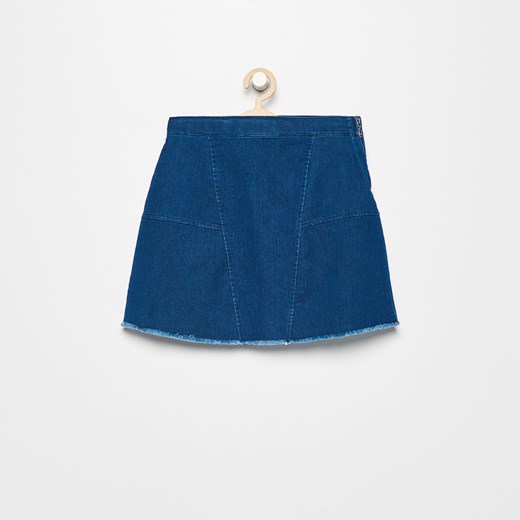 Reserved - Jeansowa spódnica - Niebieski granatowy Reserved 146 