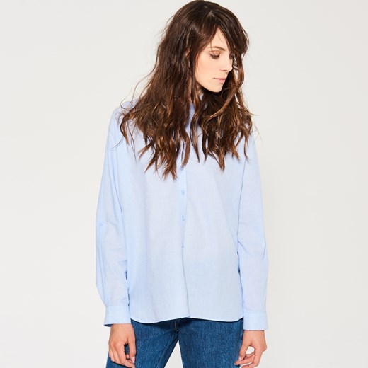 Sinsay - Niebieska koszula oversize - Niebieski