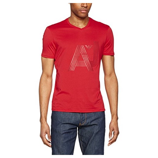 Armani Jeans T-shirt mężczyźni, kolor: czerwony Armani Jeans  sprawdź dostępne rozmiary okazyjna cena Amazon 