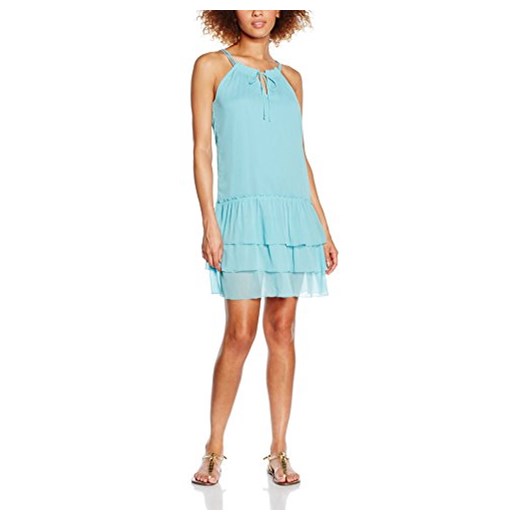 Sukienka edc by ESPRIT 056CC1E028 - mit Volants dla kobiet, kolor: niebieski Edc By Esprit  sprawdź dostępne rozmiary Amazon promocja 