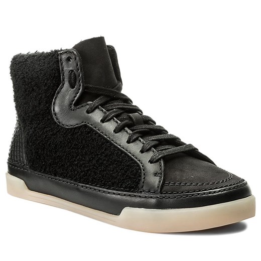 Sneakersy CLARKS - Hidi Haze 261285524 Black Combi Leather czarny Clarks 37 eobuwie.pl