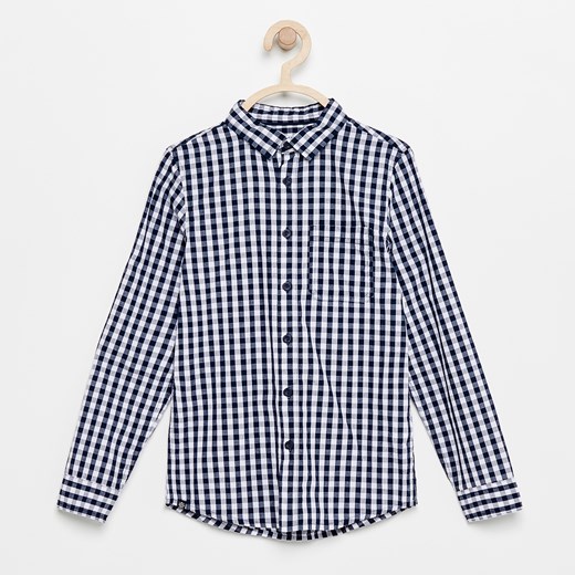 Reserved - Koszula w kratę - Granatowy niebieski Reserved 134 