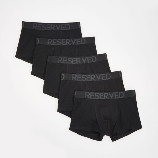 Reserved - 5 pack bokserek - Czarny czarny Reserved L 