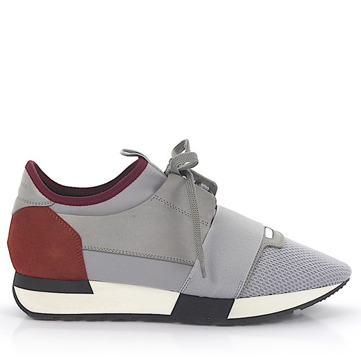Balenciaga Sneakersy RACE RUNNER ze skóry zamsz czerwone materiał szare Balenciaga czerwony 41 Budapester.com