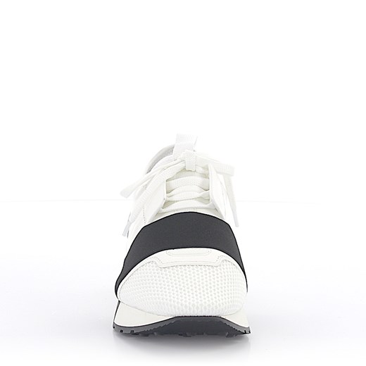 Balenciaga Sneakersy RACE RUNNER ze skóry zamsz białe materiał czarne bialy Balenciaga 40 Budapester.com