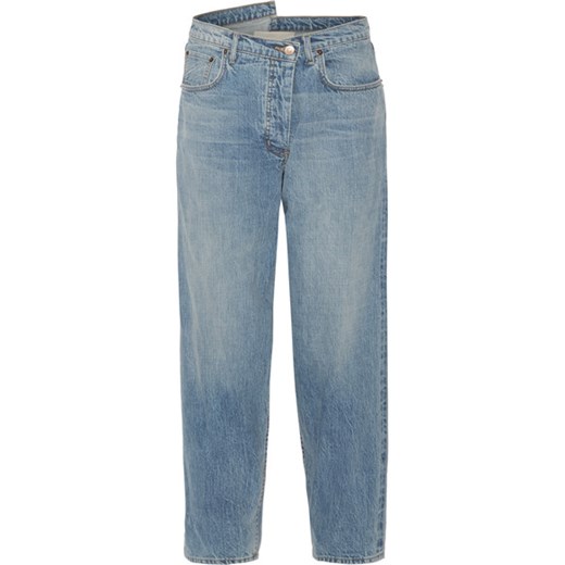 Asymmetric mid-rise tapered jeans  niebieski   NET-A-PORTER