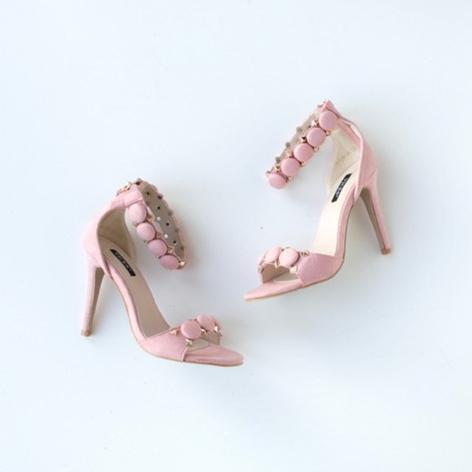 Różowe sandały wysokie Paris 35