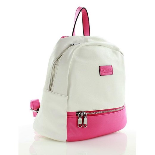 Sportowy plecak biały z różowym Furrini  One Size okazyjna cena merg.pl 
