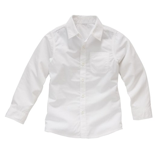 Koszula dziecięca, długi rękaw, dla chłopców la-redoute-pl bialy bawełniane