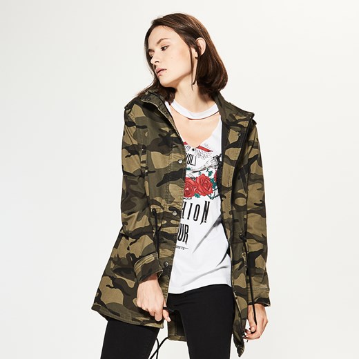 House - Parka z kapturem camo - Wielobarwn House brazowy S 