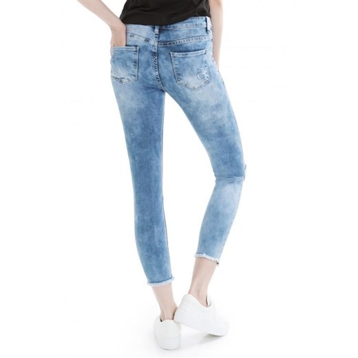 Spodnie damskie z wysokim stanem typ skinny jeans