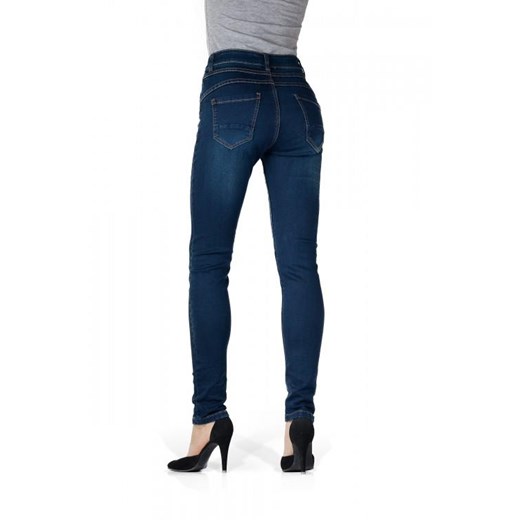 Damskie spodnie jeansowe - wysoki stan