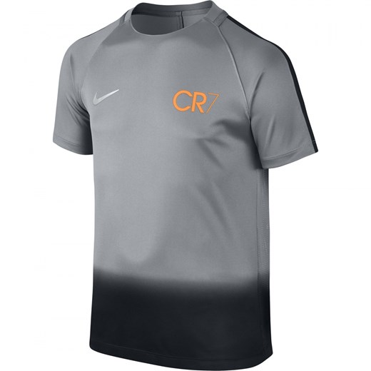 JUNIORSKA KOSZULKA CR7 Y NK DRY SQD TOP SS GX 848750-065 NIKE, Rozmiar - L, Kolor - 848750-065, Płeć - JUNIOR Nike szary S sklepmartes.pl