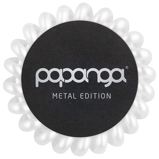 Papanga White Pearl Bigl | Elastyczna gumka do włosów (duża): perła - Wysyłka w 24H!