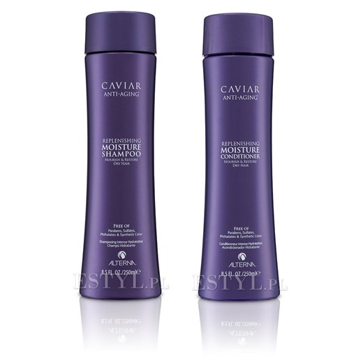 Alterna Caviar Replenishing Moisture | Zestaw nawilżający: szampon 250ml + odżywka 250ml