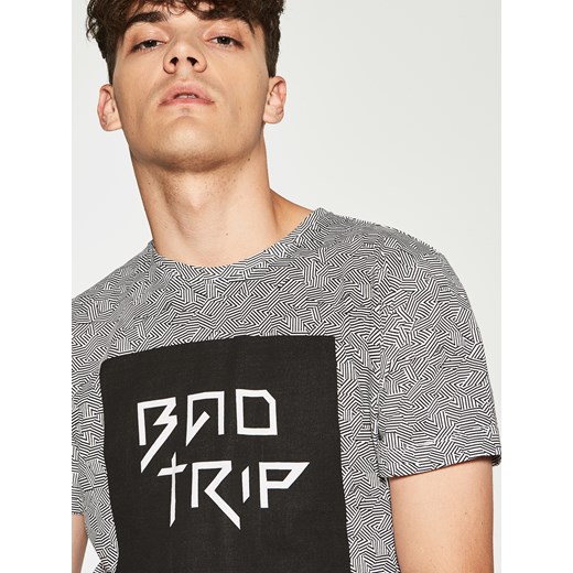 House - T-shirt z nadrukiem bad trip - Biały