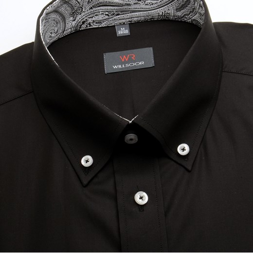 Koszula WR Slim Fit (wzrost 176-182) willsoor-sklep-internetowy czarny abstrakcyjne wzory