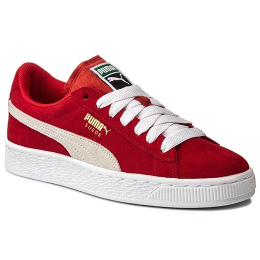 Sneakersy PUMA - Suede Jr 3551100 31 High Risk Red/White czerwony Puma 37.5 eobuwie.pl