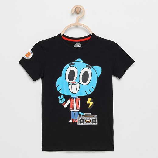Reserved - T-shirt the amazing world of gumball - Czarny czarny Reserved 122