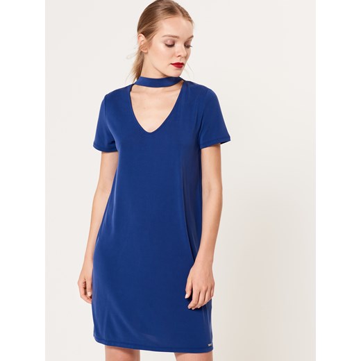 Mohito - Swobodna sukienka z chokerem - Niebieski