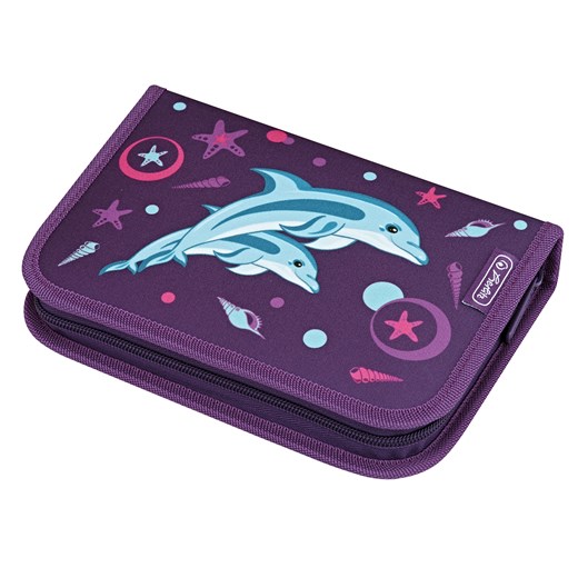 Herlitz SMART Tornister szkolny Dolphin Delfin zestaw 3w1 (tornister. piórnik. worek na obuwie) Herlitz granatowy BIUROPRO.pl