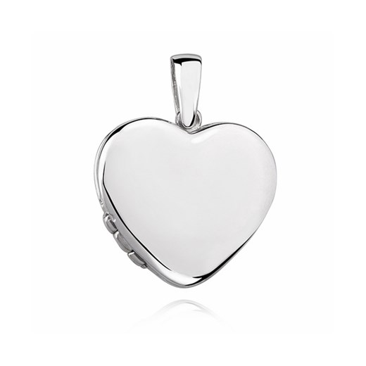 Srebrna otwierana zawieszka duże serce puzderko srebro 925 KS0144